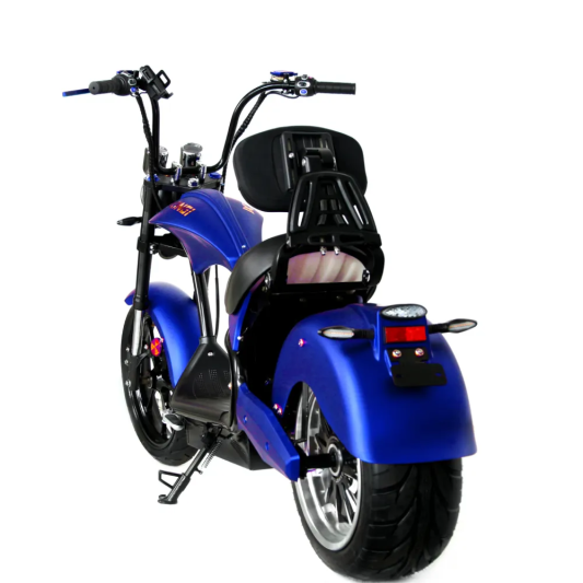 Электрический скутер Ikingi Chopper синий