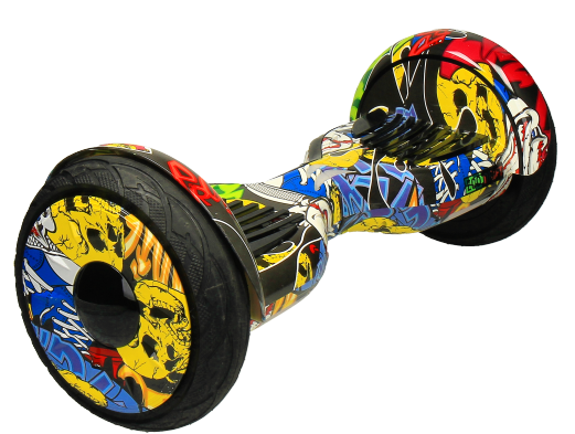 Гироскутер Smart Balance SUV New Premium 10.5 дюймов, желтый граффити